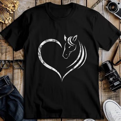 Best Horse Lover Shirt , Funny Horse UnisexT-Shirt/Hoodie/Sweatshirt HLT00 - Cute Horse Lover Outfit Gift for Girls Women Horse and Heart T-Shirt Small