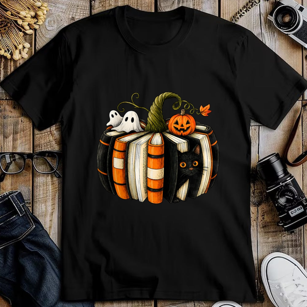 Best Teacher Shirt, Funny Teacher UnisexT-Shirt/Hoodie/Sweatshirt HLT00 - Halloween Reading Pumpkin Book Cat Ghost Librarian Teacher T-Shirt