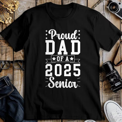Gift for Dad Shirt, Funny Dad Unisex T-Shirt/Hoodie/Sweatshirt HLT00 – Proud Dad Of A 2025 Senior Dad Of A 2025 Graduate Father T-Shirt