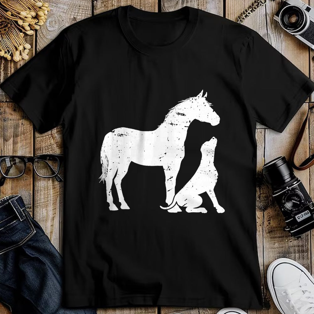 Best Horse Lover Shirt , Funny Horse UnisexT-Shirt/Hoodie/Sweatshirt HLT00 - Horse and Dog Motif for Men and Women Horse Lovers T-Shirt