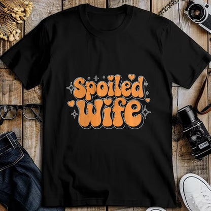 Best Wife Shirt, Wife and Husband Unisex T-Shirt/Hoodie/Sweatshirt HLT00 - Gift for wife T shirt, spoiled wife   Spoiled Wife Premium T-Shirt