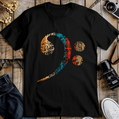 Guitar Lover Shirt, Funny Guitar UnisexT-Shirt/Hoodie/Sweatshirt HLT00 - Vintage Bass Clef for Bass Players, Bassists Bands Orchestra T-Shirt Small