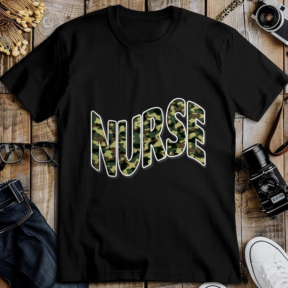Funny Nurse Shirt, Nurse Unisex T-Shirt/Hoodie/Sweatshirt HLT00 - Nurses Camouflage Nurse T-Shirt