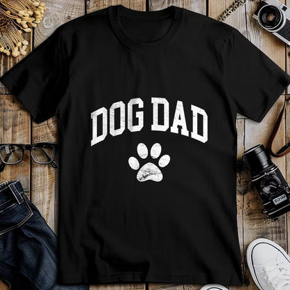 Gift for Dad Shirt, Funny Dad Unisex T-Shirt/Hoodie/Sweatshirt HLT00 – Dog Dad - Distressed Design Style - Funny Dog Paw - Classic T-Shirt