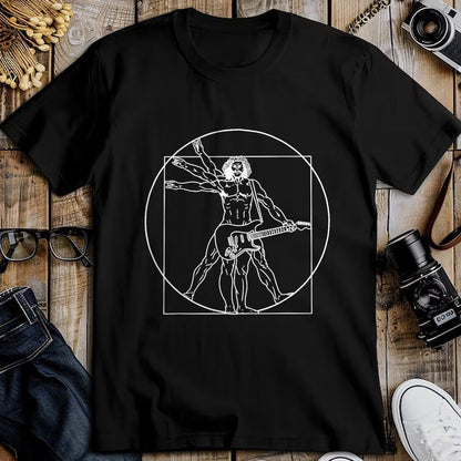 Guitar Lover Shirt, Funny Guitar UnisexT-Shirt/Hoodie/Sweatshirt HLT00 - Guitar Da Vinci Vitruvian Man Guitar Player Musicians T-Shirt