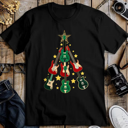 Guitar Lover Shirt, Funny Guitar UnisexT-Shirt/Hoodie/Sweatshirt HLT00 - Cool Guitar Christmas Tree Guitar Lovers Christmas Tree T-Shirt