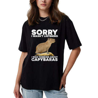 Cute Capybara Shirt, Funny Capybara UnisexT-Shirt/Hoodie/Sweatshirt HLT00 - Best Capybara Design for Men Women Kids Pet Rodent Capybara T-Shirt