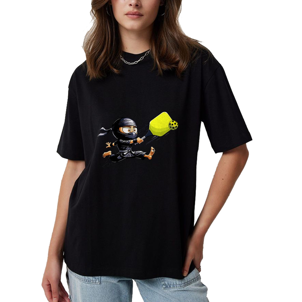 Funny Pickleball Shirt, Pickleball Lover Unisex T-Shirt/Hoodie/Sweatshirt HLT00 - Pickleball Player Ninja T-Shirt