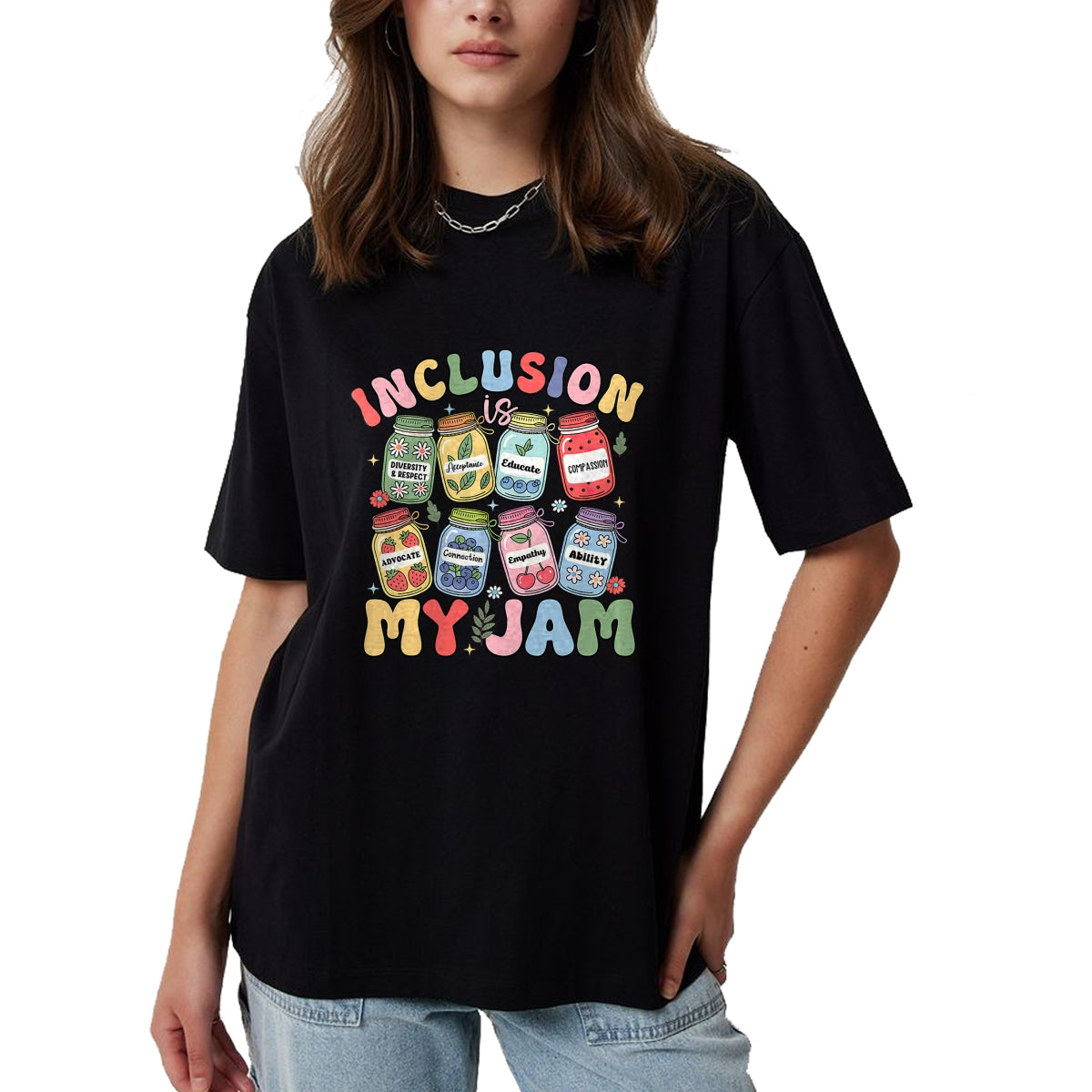 Best Teacher Shirt, Funny Teacher UnisexT-Shirt/Hoodie/Sweatshirt HLT00 - Inclusion is My Jam SPED Teacher Special Education Life T-Shirt
