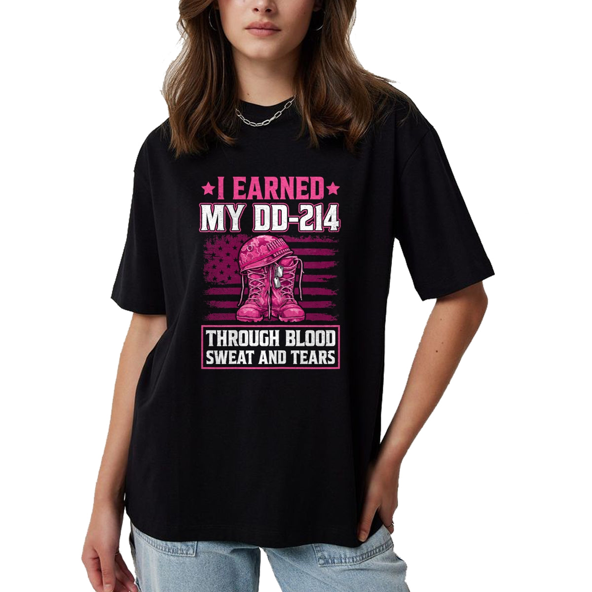 Proud Veteran Shirt, Funny Veteran UnisexT-Shirt/Hoodie/Sweatshirt HLT00 - Female Veteran T-Shirt