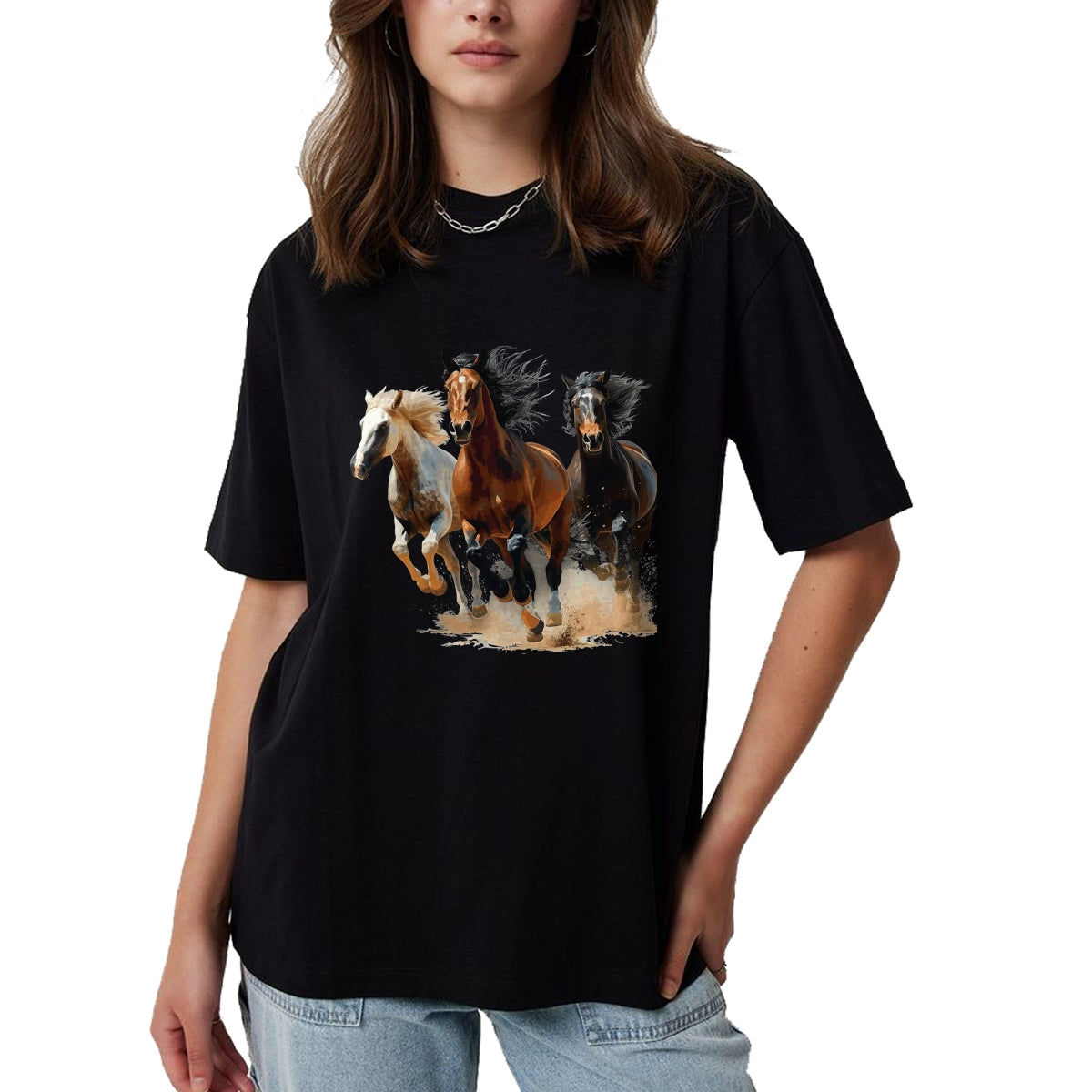 Best Horse Lover Shirt , Funny Horse UnisexT-Shirt/Hoodie/Sweatshirt HLT00 - Vintage Horses Lover Graphic for Men Women Boys Girls T-Shirt, Men, Black, X-Large