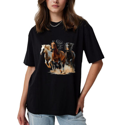 Best Horse Lover Shirt , Funny Horse UnisexT-Shirt/Hoodie/Sweatshirt HLT00 - Vintage Horses Lover Graphic for Men Women Boys Girls T-Shirt, Men, Black, X-Large