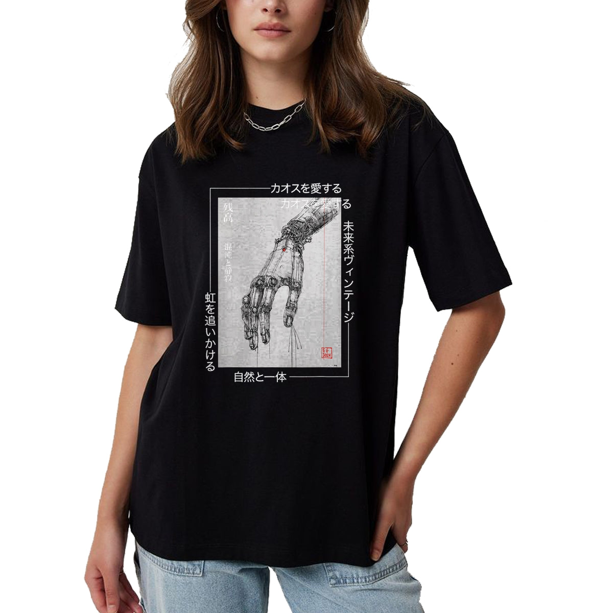 Best Mechanic Life Shirt, Funny Mechanic UnisexT-Shirt/Hoodie/Sweatshirt HLT00 - Futuristic Cyberpunk Hand - Japanese Streetwear Aesthetic T-Shirt