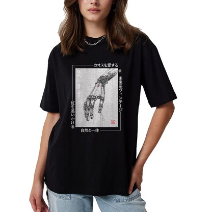 Best Mechanic Life Shirt, Funny Mechanic UnisexT-Shirt/Hoodie/Sweatshirt HLT00 - Futuristic Cyberpunk Hand - Japanese Streetwear Aesthetic T-Shirt