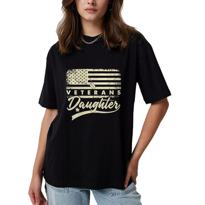 Proud Veteran Shirt, Funny Veteran UnisexT-Shirt/Hoodie/Sweatshirt HLT00 - I_m Not Just a Daddy_s Little Girl I_m a Veteran_s Daughter T-Shirt