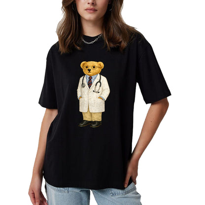 Best Doctor Shirt, Funny Doctor UnisexT-Shirt/Hoodie/Sweatshirt HLT00 - Gift for Doctor Bear with Glasses Teddy T-Shirt