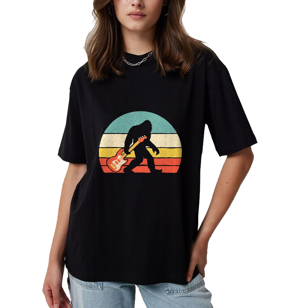 Guitar Lover Shirt, Funny Guitar UnisexT-Shirt/Hoodie/Sweatshirt HLT00 - Bigfoot Bass Guitar - Bass Player Bassist Music Guitarist T-Shirt