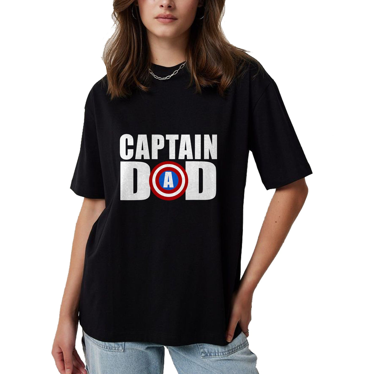Gift for Dad Shirt, Funny Dad Unisex T-Shirt/Hoodie/Sweatshirt HLT00 – Funny Super Captain Dad Superhero Fathers Day T-Shirt