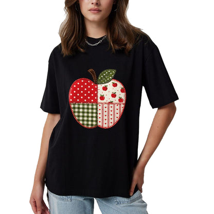 Best Teacher Shirt, Funny Teacher UnisexT-Shirt/Hoodie/Sweatshirt HLT00 - Apple Gingham Polka Dot Teacher Classroom Back to School T-Shirt