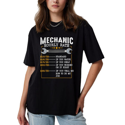 Best Mechanic Life Shirt, Funny Mechanic UnisexT-Shirt/Hoodie/Sweatshirt HLT00 - Mechanic Hourly Rate Car Mechatronics Engineer Profession Car Gift T-Shirt