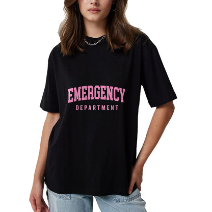 Best Doctor Shirt, Funny Doctor UnisexT-Shirt/Hoodie/Sweatshirt HLT00 - ER Nurses Emergency Department Nurses ER Doctor Retro Pink T-Shirt, Men, Black, 3X-Large