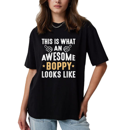 Best Wife Shirt, Wife and Husband Unisex T-Shirt/Hoodie/Sweatshirt HLT00 - This Is What An Awesome Boppy Looks Like Grandpa Dad Husband T-Shirt