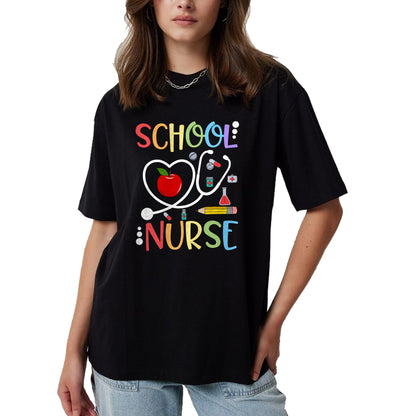 Funny Nurse Shirt, Nurse Unisex T-Shirt/Hoodie/Sweatshirt HLT00 - School Nurse Appreciation Nursing Nurse Day & Nurse Week T-Shirt (1)