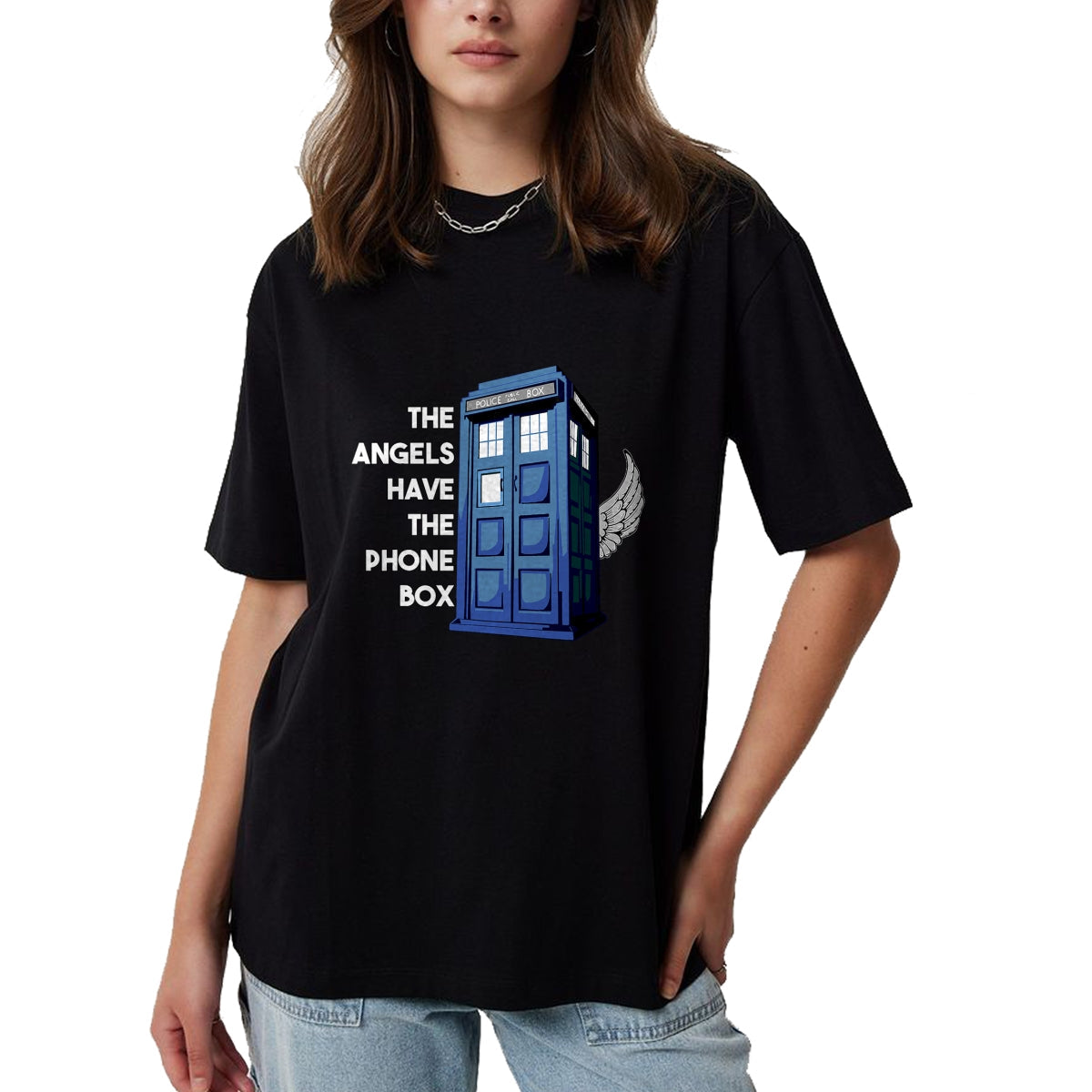 Best Doctor Shirt, Funny Doctor UnisexT-Shirt/Hoodie/Sweatshirt HLT00 - The Angels Have The Phone Box T-Shirt