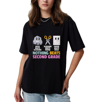 Best Teacher Shirt, Funny Teacher UnisexT-Shirt/Hoodie/Sweatshirt HLT00 - Nothing Beats 2nd Second Grade Back to School Teacher Kids T-Shirt