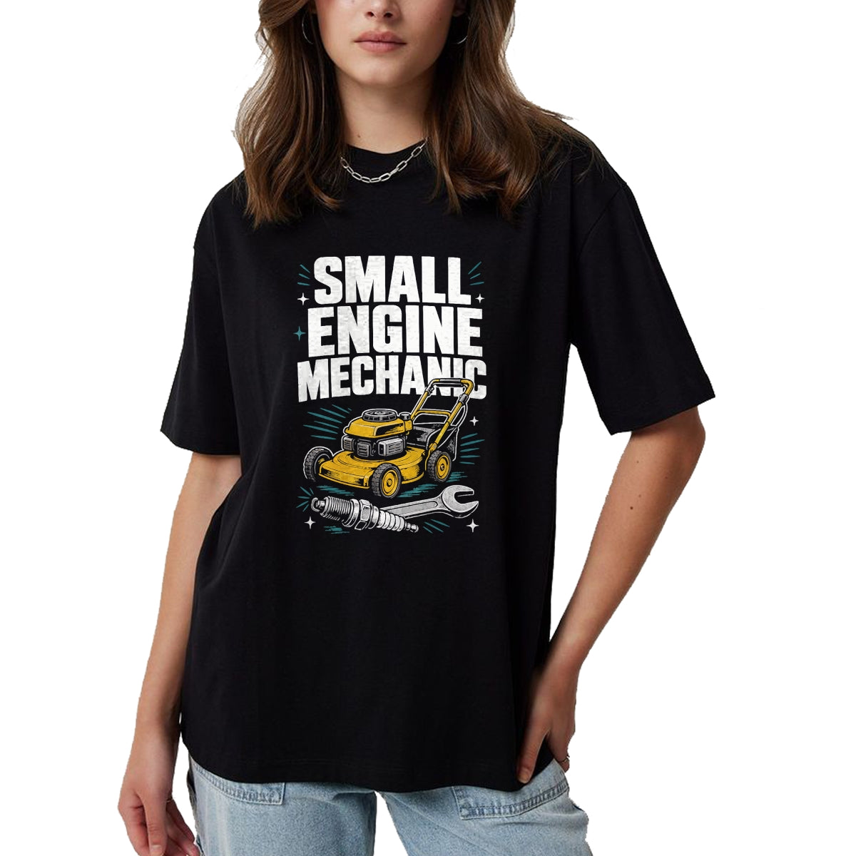 Best Mechanic Life Shirt, Funny Mechanic UnisexT-Shirt/Hoodie/Sweatshirt HLT00 - Small Engine Mechanic Lawn Mower Repair T-Shirt