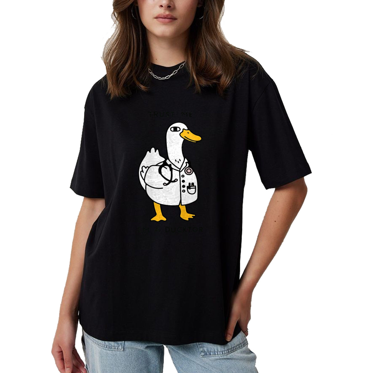 Best Doctor Shirt, Funny Doctor UnisexT-Shirt/Hoodie/Sweatshirt HLT00 - Trust Me Funny I_m A Ducktor - Doctor Sayings T-Shirt