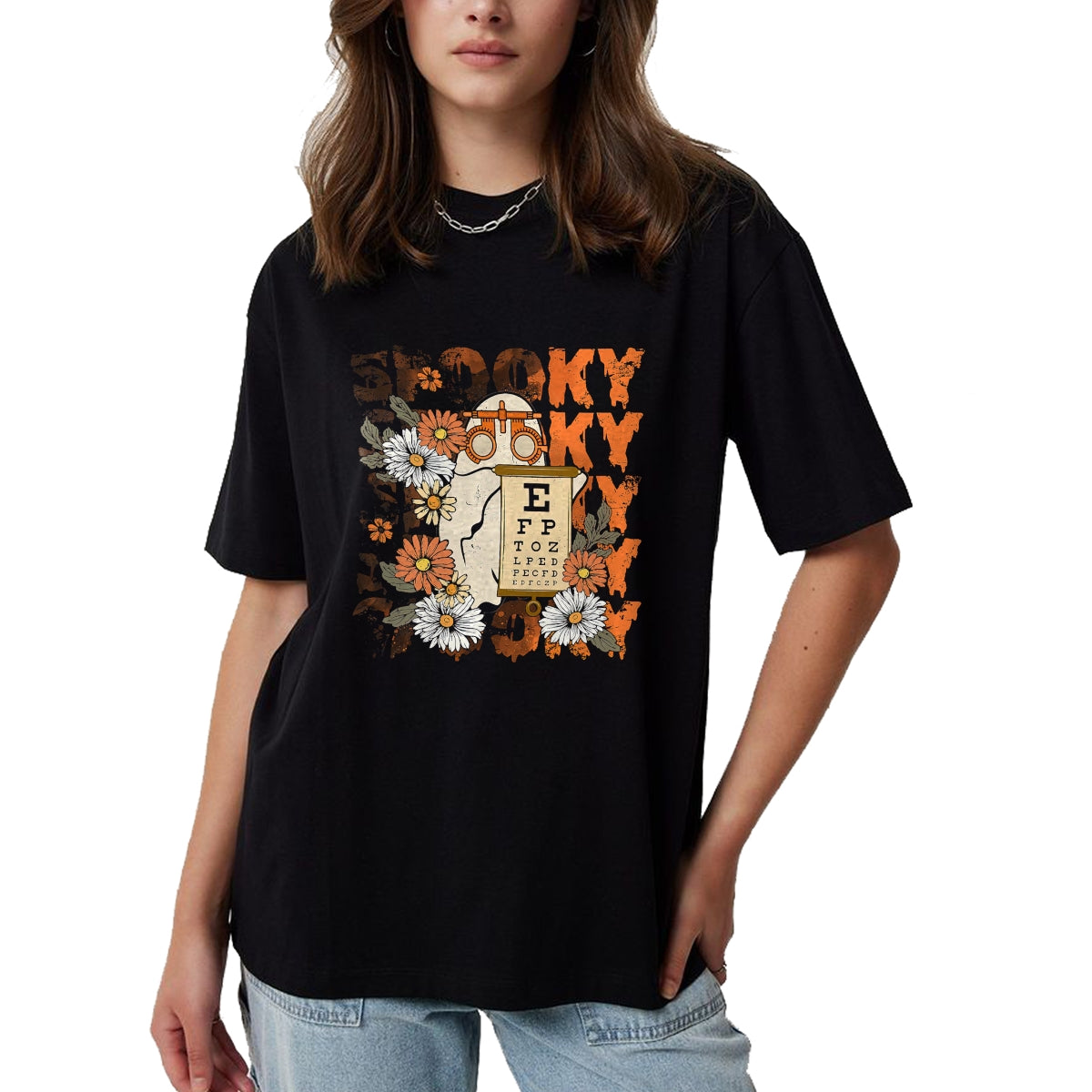 Best Doctor Shirt, Funny Doctor UnisexT-Shirt/Hoodie/Sweatshirt HLT00 - Spooky Ghost Boo Vision Squad Optometrist Halloween Eye Dr T-Shirt