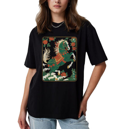 Best Horse Lover Shirt , Funny Horse UnisexT-Shirt/Hoodie/Sweatshirt HLT00 - Vintage Distressed Chinese Zodiac Art Year of the Horse T-Shirt