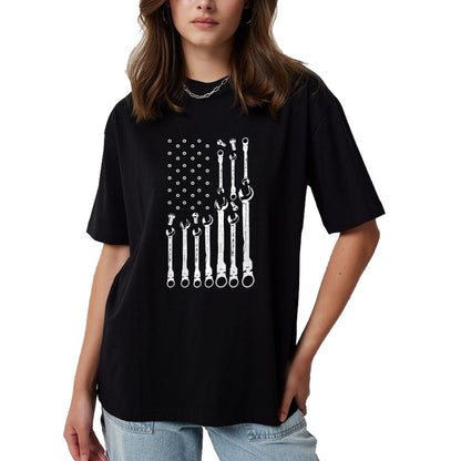Best Mechanic Life Shirt, Funny Mechanic UnisexT-Shirt/Hoodie/Sweatshirt HLT00 - Mechanic Flag American Patriotic Flag Car Mechanic USA Flag T-Shirt