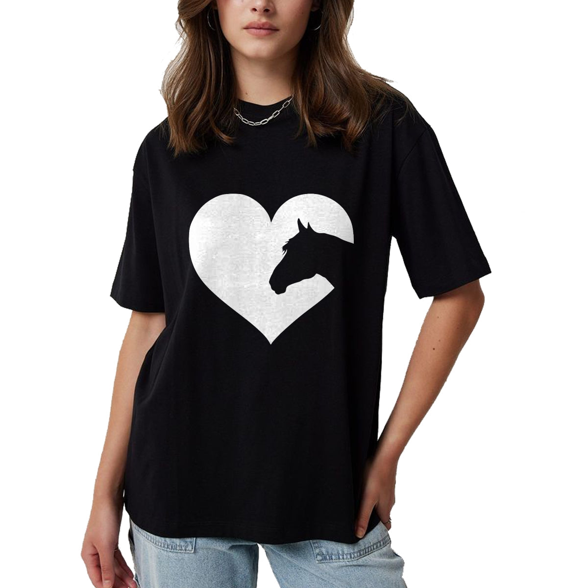 Best Horse Lover Shirt , Funny Horse UnisexT-Shirt/Hoodie/Sweatshirt HLT00 - Cute Horse Lovers Gift idea Heart tee Shirt for Women Girls T-Shirt