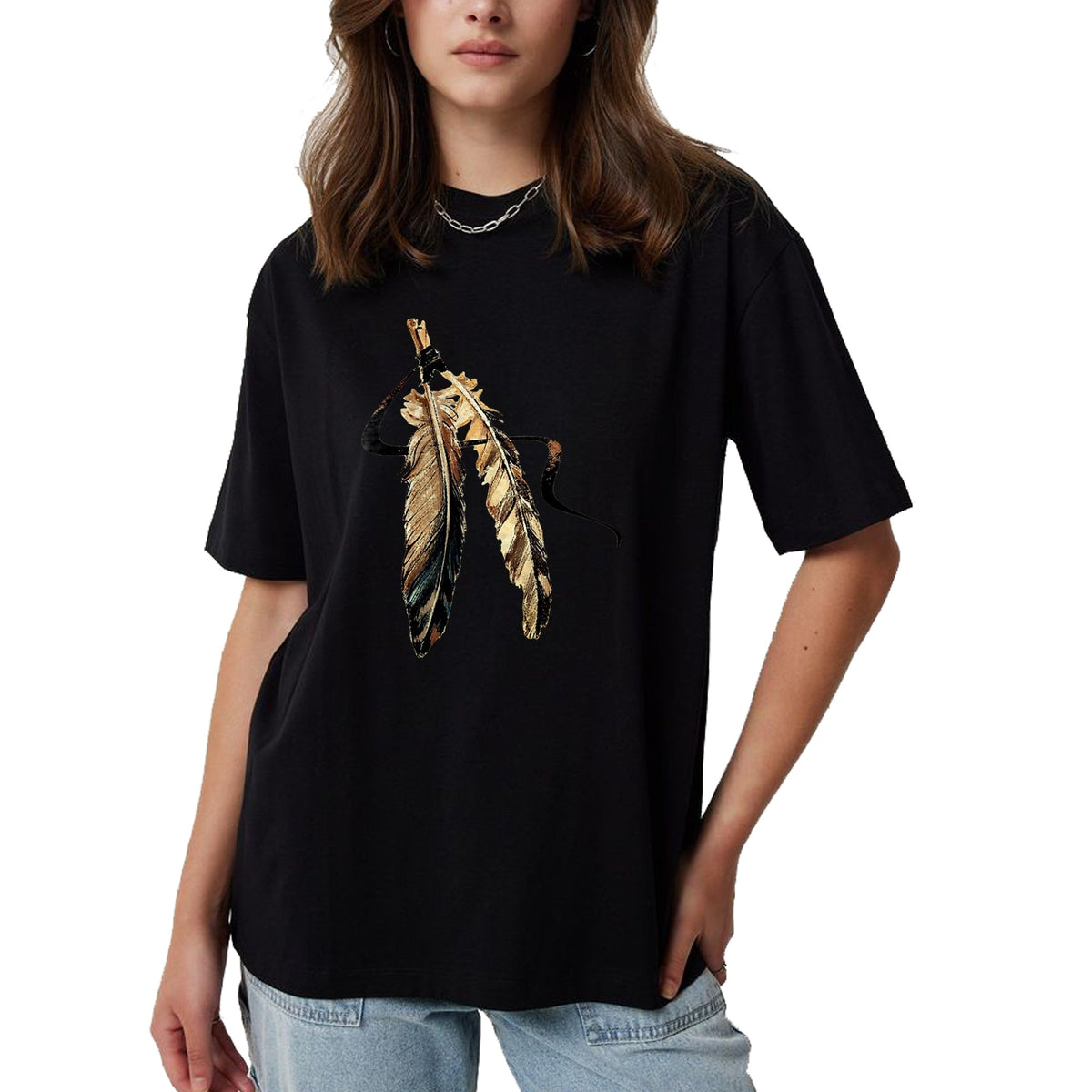 Native American T-Shirts, Vintage Native American Unisex T-Shirt/Hoodie/Sweatshirt HLT00 - Southwest Native American Indian Tribal Art Colorful Feather