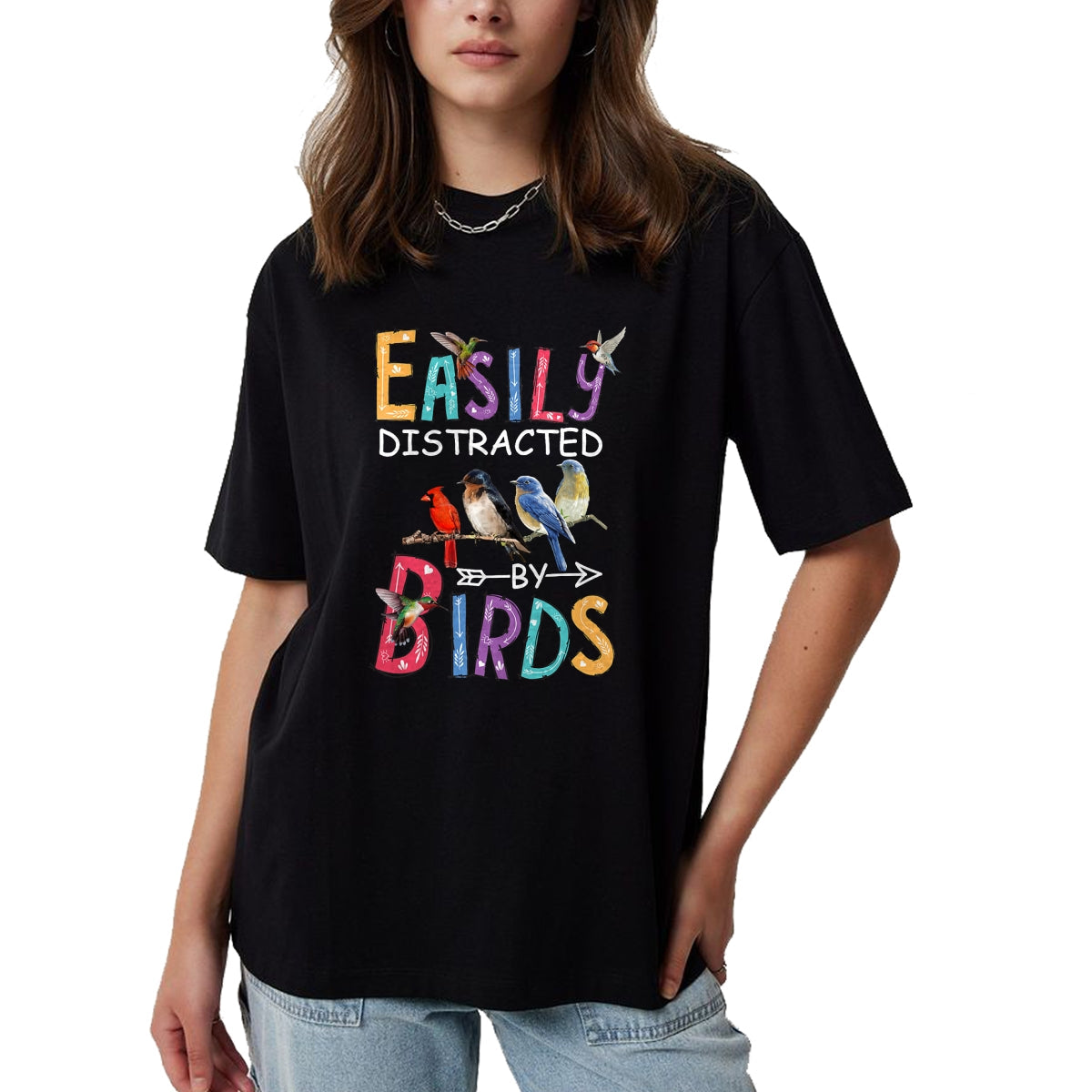 Best Thanksgiving Family Shirt , Funny Thanksgiving UnisexT-Shirt/Hoodie/Sweatshirt HLT00 - Easily Distracted by Birds Funny Bird T-Shirt Small