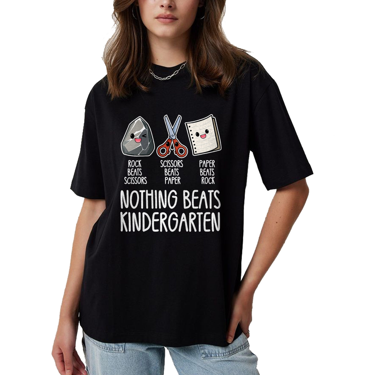 Best Teacher Shirt, Funny Teacher UnisexT-Shirt/Hoodie/Sweatshirt HLT00 - Nothing Beats Kindergarten Funny Back to School Kid Teacher T-Shirt