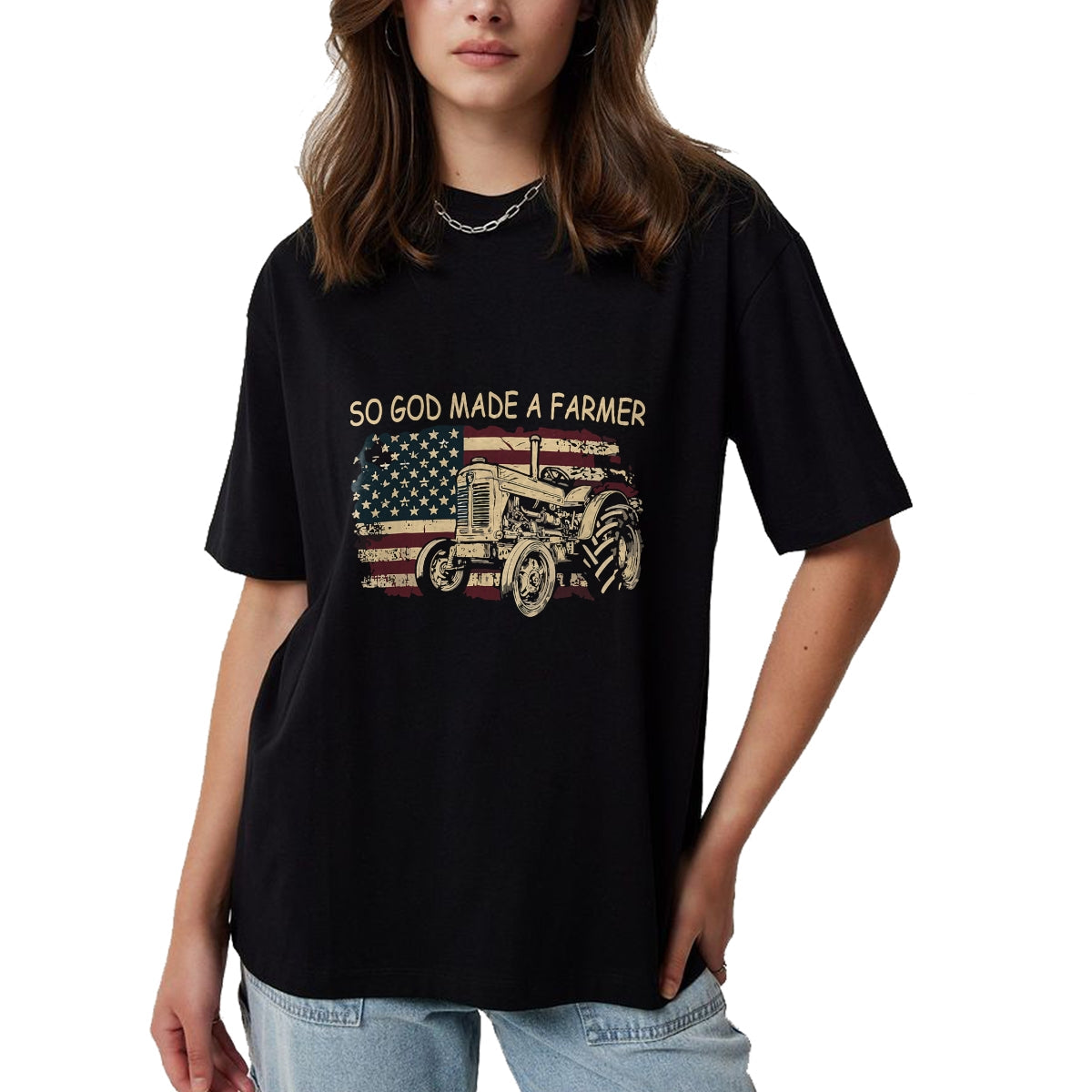 Best Farmer Life Shirt, Funny Farmer UnisexT-Shirt/Hoodie/Sweatshirt HLT00 - So God Made A Farmer, Farming Farmer T-Shirt (1)