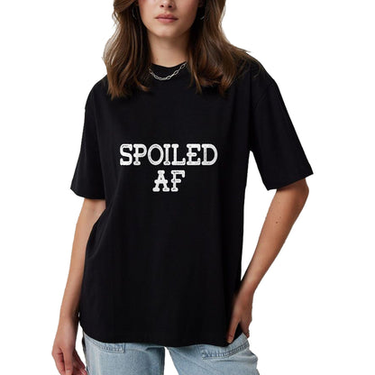 Best Wife Shirt, Wife and Husband Unisex T-Shirt/Hoodie/Sweatshirt HLT00 - Spoiled AF Broke Spoiled Husband Wife Funny Matching Couple T-Shirt