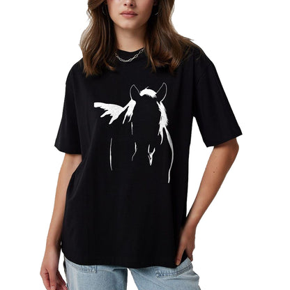 Best Horse Lover Shirt , Funny Horse UnisexT-Shirt/Hoodie/Sweatshirt HLT00 - Horse Silhouette Graphic Art Design T-Shirt