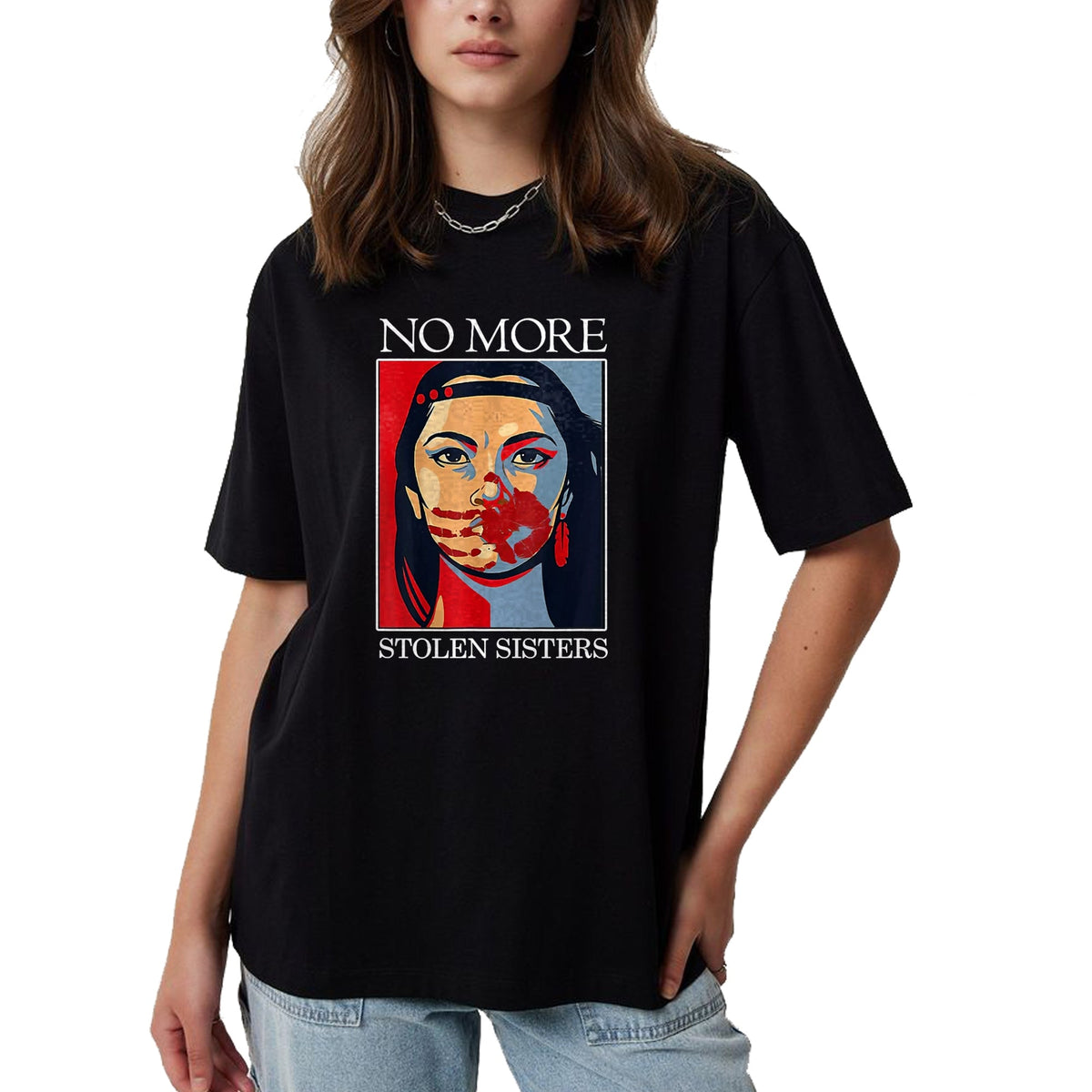 Native American T-Shirts, Vintage Native American Unisex T-Shirt/Hoodie/Sweatshirt HLT00 - Honor Awareness Native Americans No More Stolen Sisters