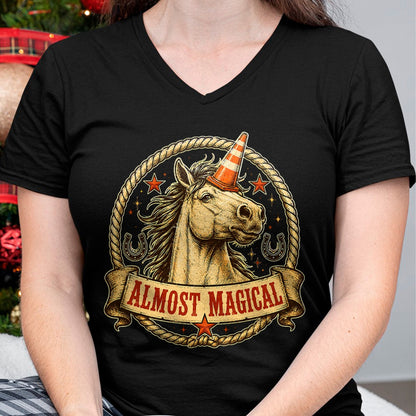 Best Horse Lover Shirt , Funny Horse UnisexT-Shirt/Hoodie/Sweatshirt HLT00 - Funny Horse Unicorn Graphic Almost Magical Slogan T-Shirt