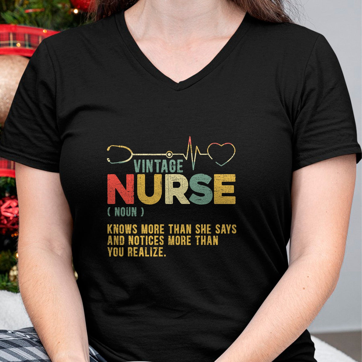 Funny Nurse Shirt, Nurse Unisex T-Shirt/Hoodie/Sweatshirt HLT00 - Vintage Nurse Definition Hospital Medical Registered Nursing T-Shirt