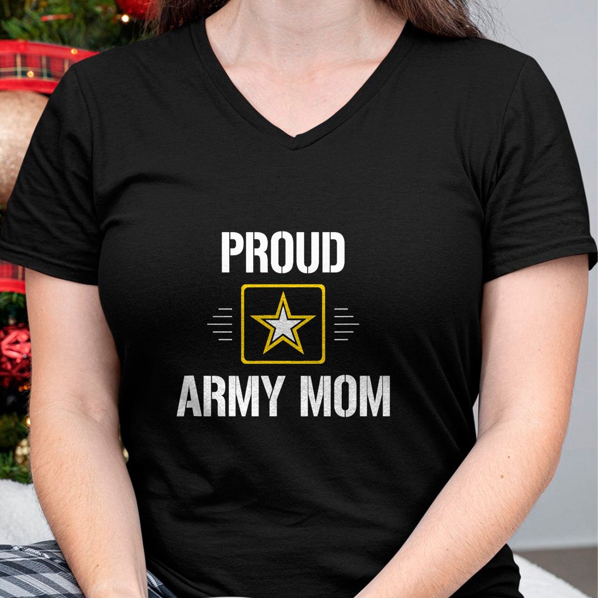 Gift for Mom Shirt, Funny Mom Unisex T-Shirt/Hoodie/Sweatshirt HLT00 - Proud Army Mom - T-Shirt