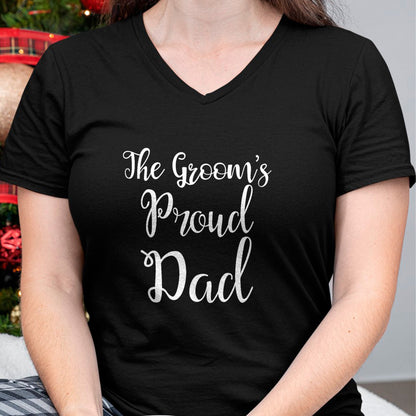 Gift for Dad Shirt, Funny Dad Unisex T-Shirt/Hoodie/Sweatshirt HLT00 – The Grooms Proud Dad - Father Of The Groom TShirt