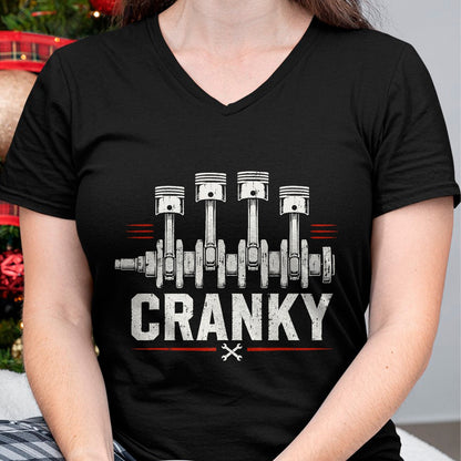 Best Mechanic Life Shirt, Funny Mechanic UnisexT-Shirt/Hoodie/Sweatshirt HLT00 - Cranky Car Mechanic Shirt Crankshaft Engine Piston T-Shirt
