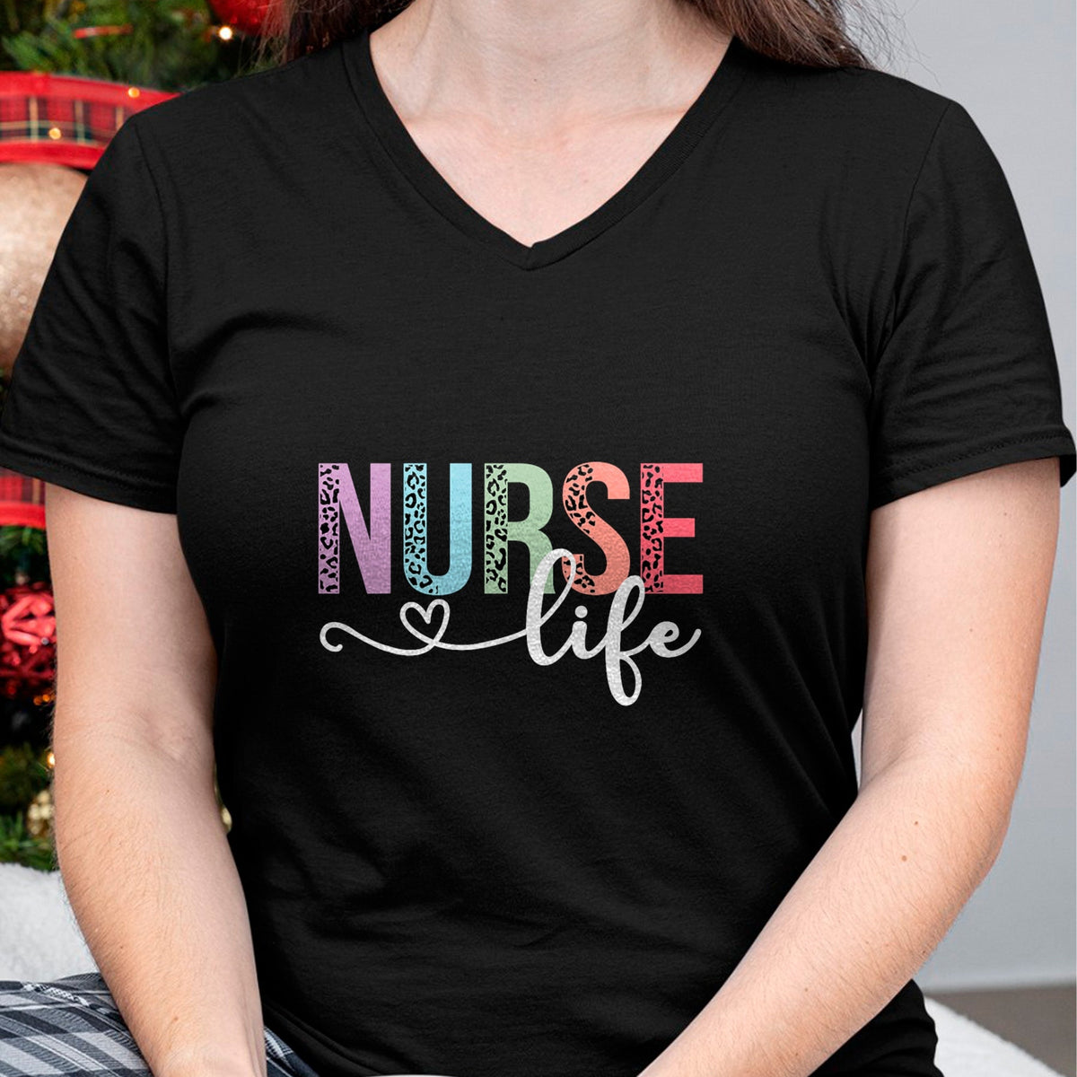 Funny Nurse Shirt, Nurse Unisex T-Shirt/Hoodie/Sweatshirt HLT00 - Women Nurse Life RN LPN CNA Leopard Nurse Week Healthcare T-Shirt
