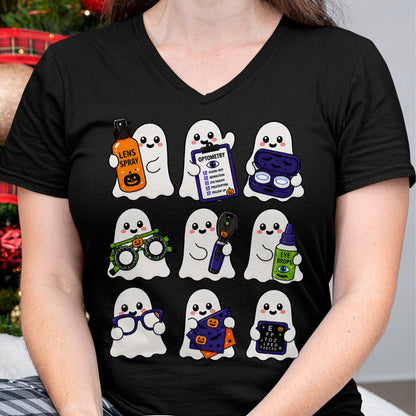 Best Doctor Shirt, Funny Doctor UnisexT-Shirt/Hoodie/Sweatshirt HLT00 - Cute Optometry Ghost Halloween Spooky Optometrist Crew EyeDr T-Shirt