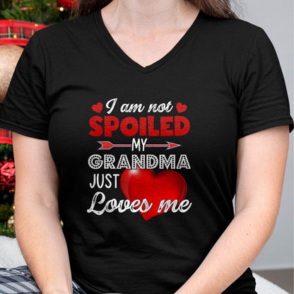 Best Wife Shirt, Wife and Husband Unisex T-Shirt/Hoodie/Sweatshirt HLT00 - I'm Not Spoiled My Grandma Just Loves Me Tees Mother Day T-Shirt